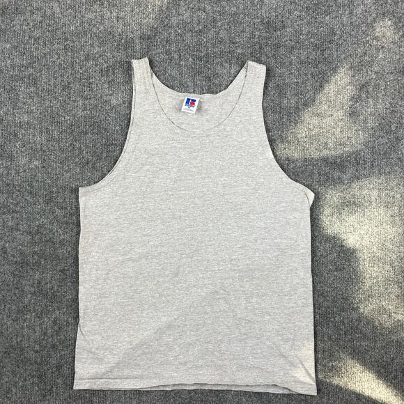 Russell Athletic Tank Mens Size Medium Gray Sleeveless Vintage USA  Shirt - Picture 1 of 7